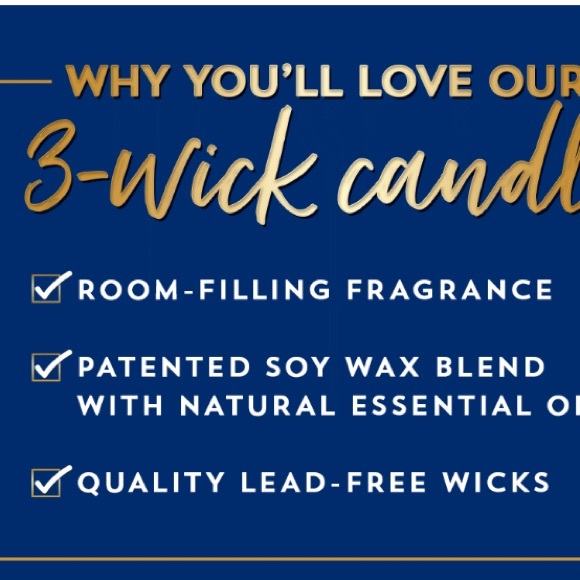 💙 BATH & BODY WORKS MIDNIGHT BLUE CITRUS SCENTED 3 WICK CANDLE 🕯️ NWT ‼️ - Picture 6 of 7